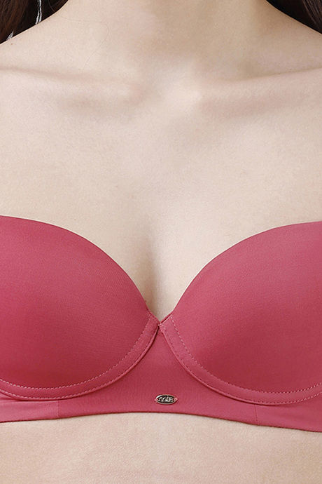 Soie Padded Non Wired Medium Coverage T-Shirt Bra - Desert Rose — image 5